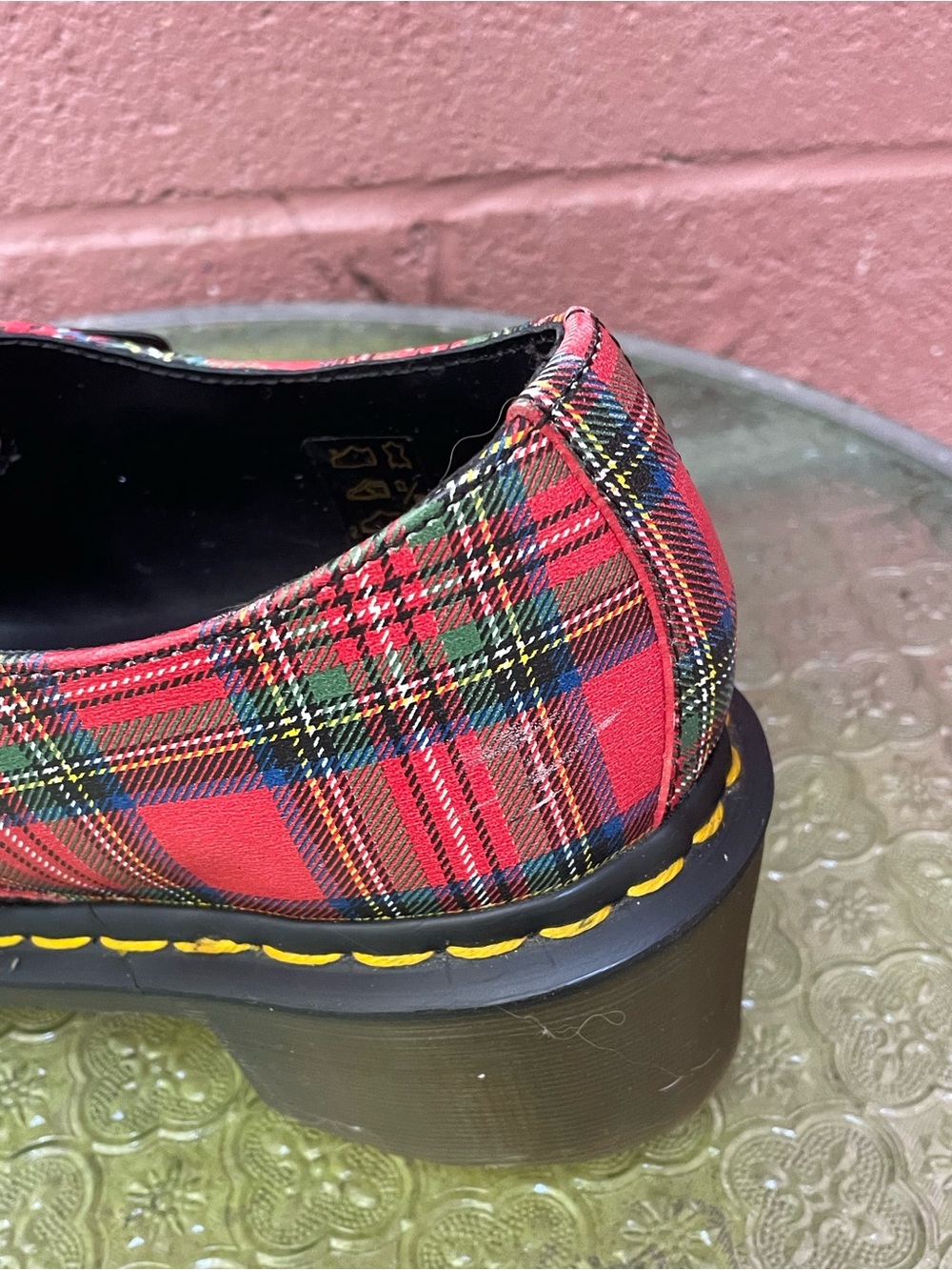Dr Martens Sofia Plaid Mary Jane Shoes Size 10 - Picture 13 of 15